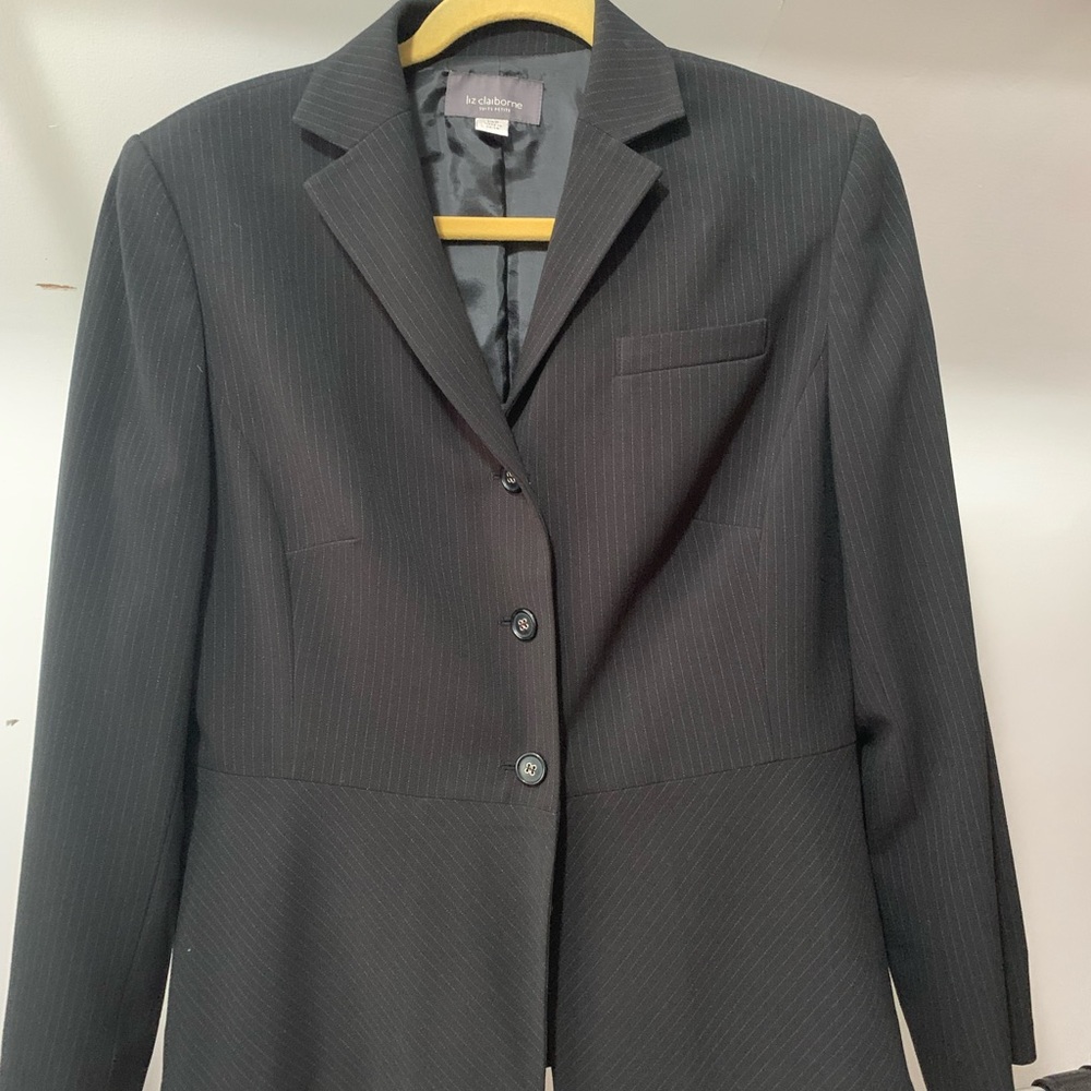 Liz Claiborne Pant Suit Women 14P lined 2-Piece.